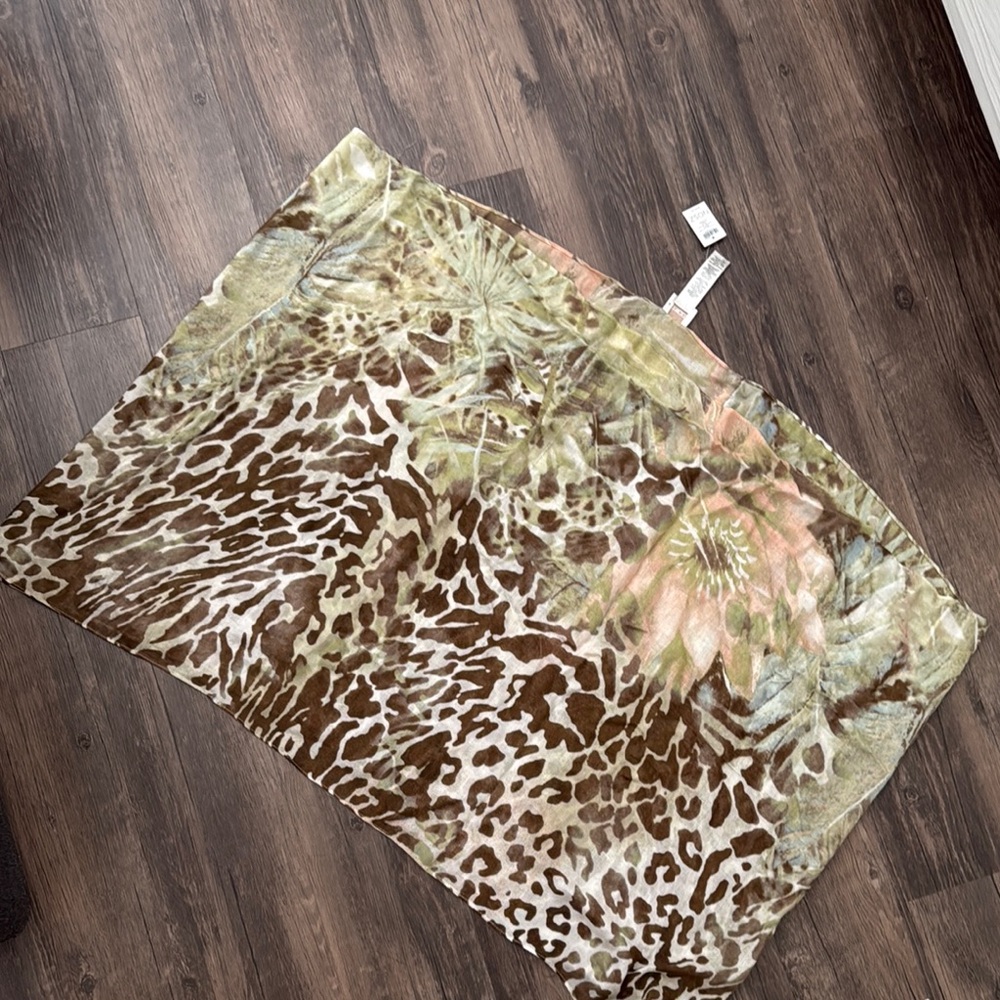 Floral and Animal Print Tube Scarf